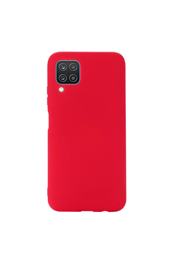 Silicone case for Samsung Galaxy A12, Red - 3