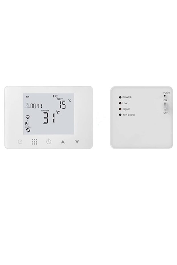 Wireless Thermostat HY09 for Heating Systems Controlled via WiFi and Internet Compatible with Alexa - 1