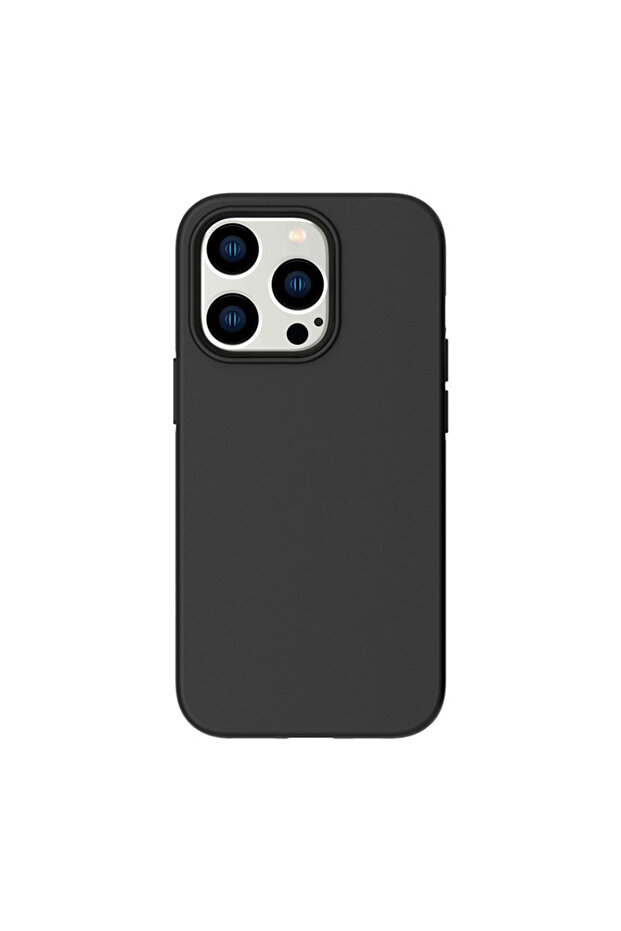 Silicone Case for Apple Iphone 14 Max, Microfiber, Camera Protection, Black - 2
