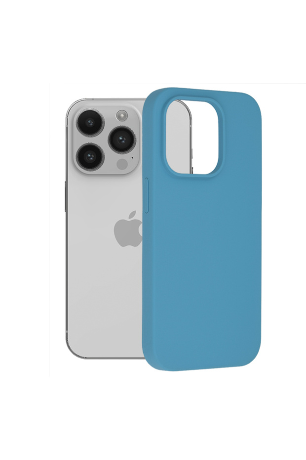 Husa Protectie Double Structure pentru iPhone 14 Pro, Microfibra, Albastru Royal