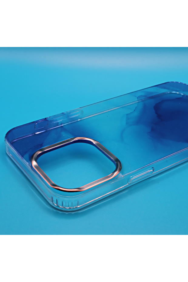 Case for Apple IPhone 14 Pro Max, Watercolor Glitter Gradient Design, Blue - 3