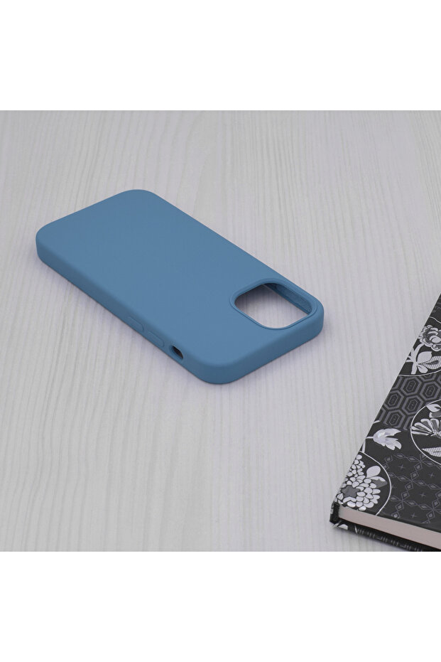 Double Structure Protective Case for iPhone 12 Mini, Microfiber, Royal Blue - 5