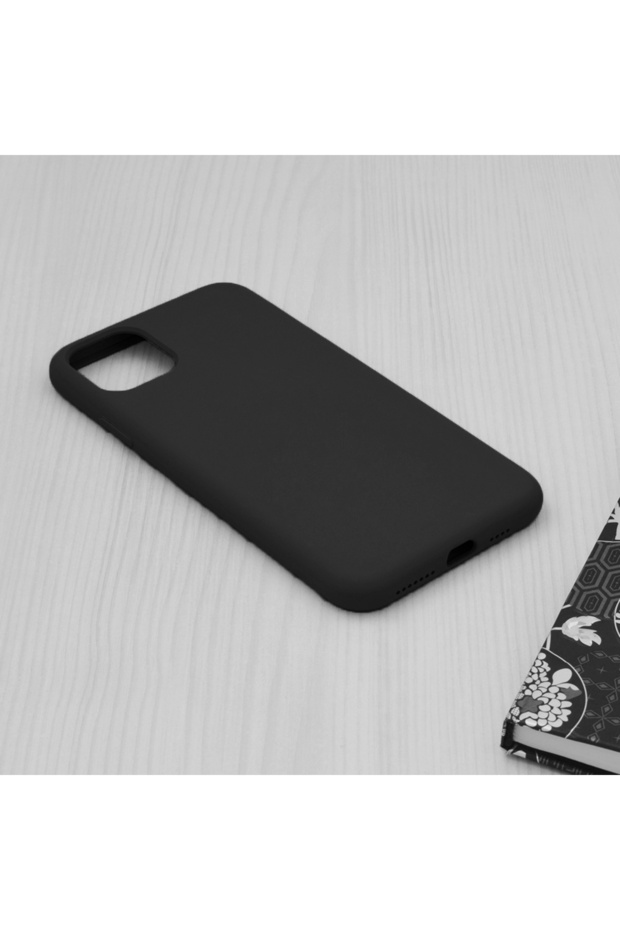 Double Structure Protective Case for iPhone 11, Microfiber, Titanium Black - 4