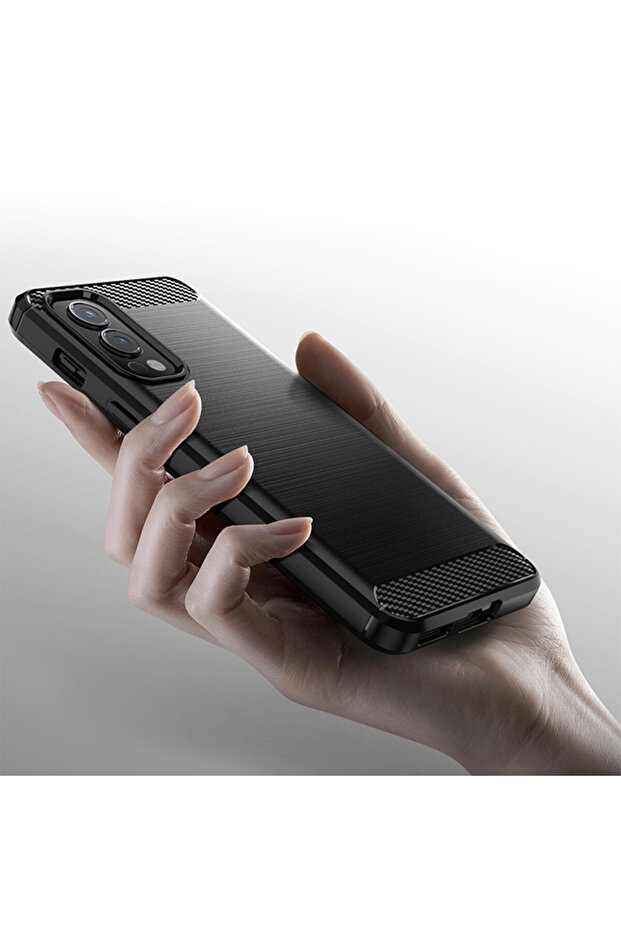Husa de silicon pentru Oneplus Nord 2 5G, Carbon, Optim Solution, Negru - 6