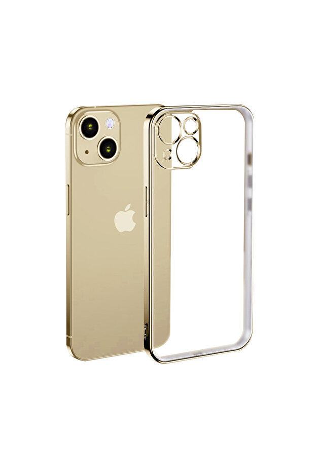 Protective case for Apple iPhone 13 Pro, Gold/Transparent - 2