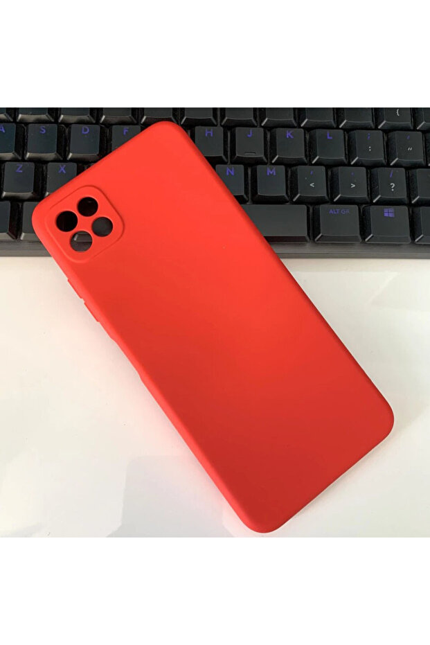 Solid TPU silicone case for Samsung Galaxy A22 5Gion, Red - 4