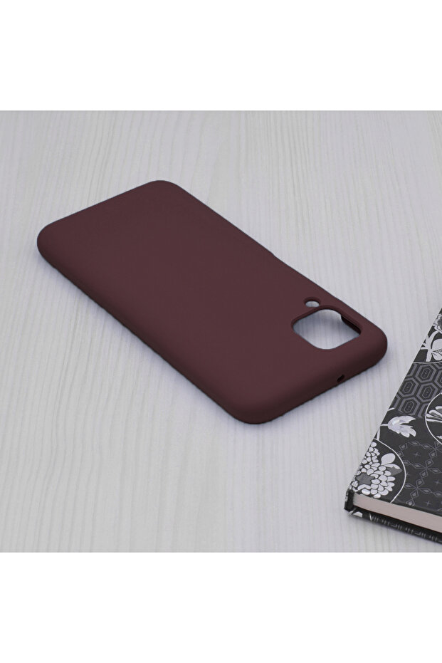 Double Structure Protective Case for Huawei P40 lite, Microfiber, Matte Cherry - 2