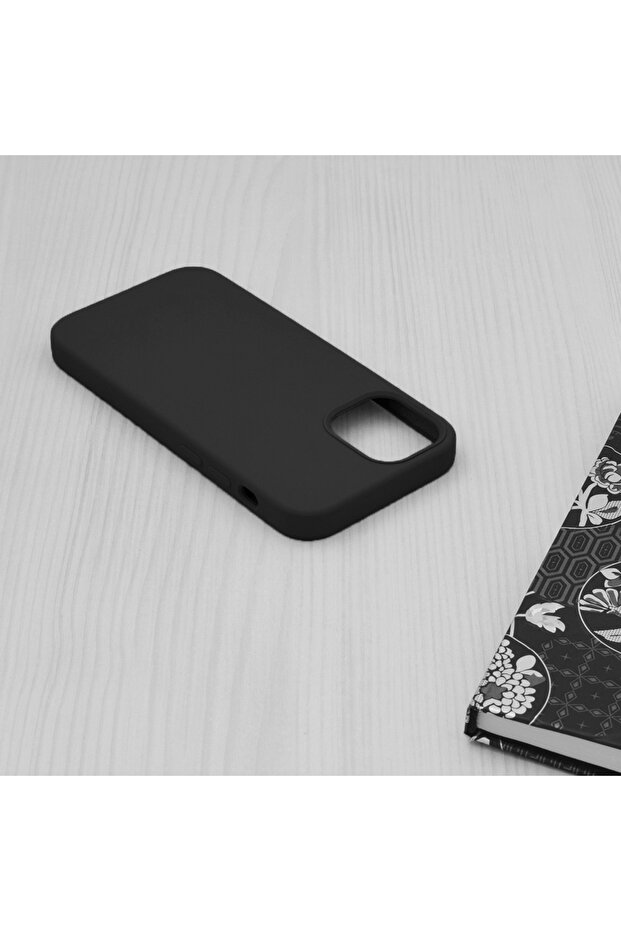 Double Structure Protective Case for iPhone 12 Mini, Microfiber, Titanium Black - 5