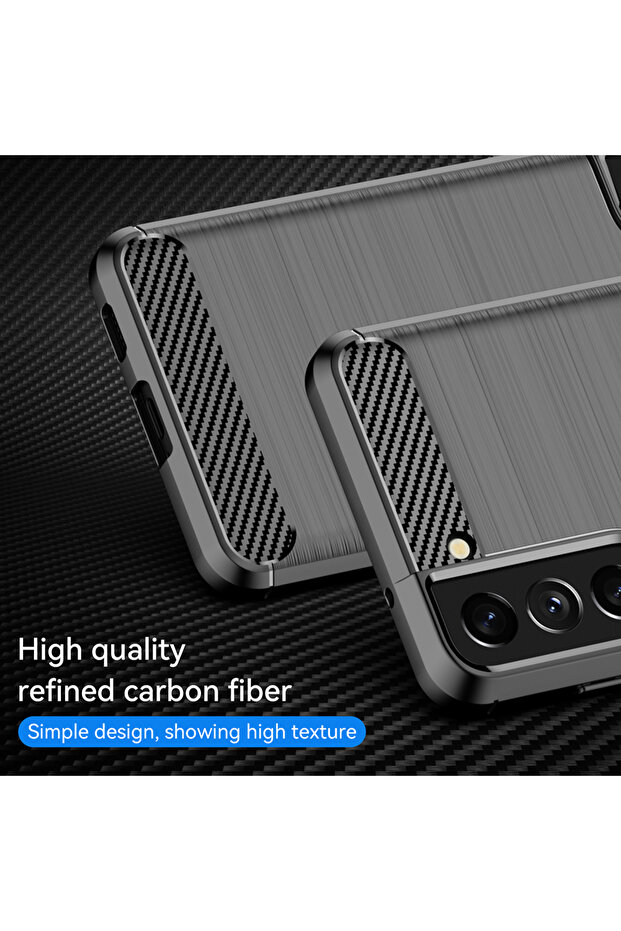 Protective case compatible with Samsung Galaxy S21 FE, Anti-slip function, TPU, Black - 2