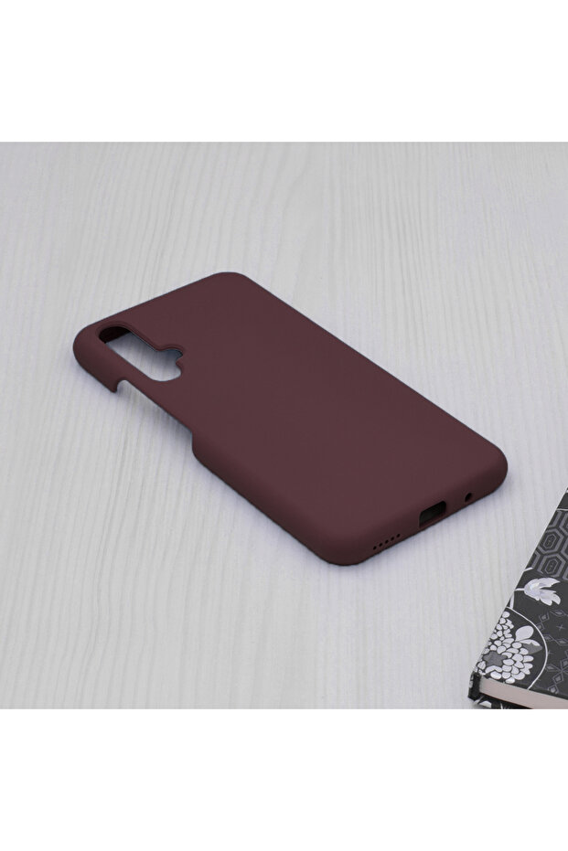 Double Structure Protective Case for Huawei nova 5T / Honor 20, Microfiber, Matte Cherry - 4