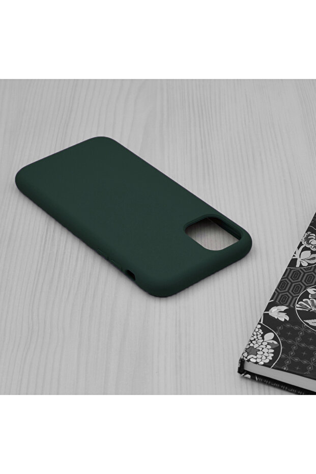 Husa Protectie Double Structure pentru iPhone 11, Microfibra, Verde Oxford - 4