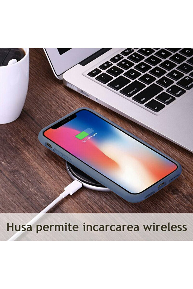 Silicone case compatible with Honor X7, Navy Blue - 5