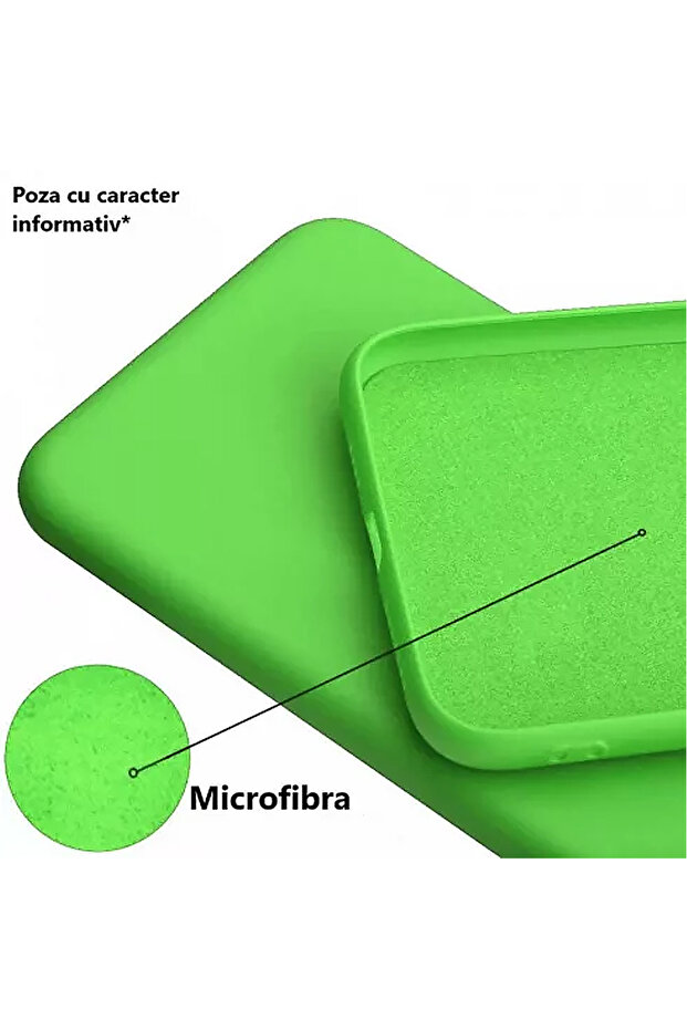 Silicone Case for Apple Iphone 14 Plus, Microfiber, Camera Protection, Green - 2