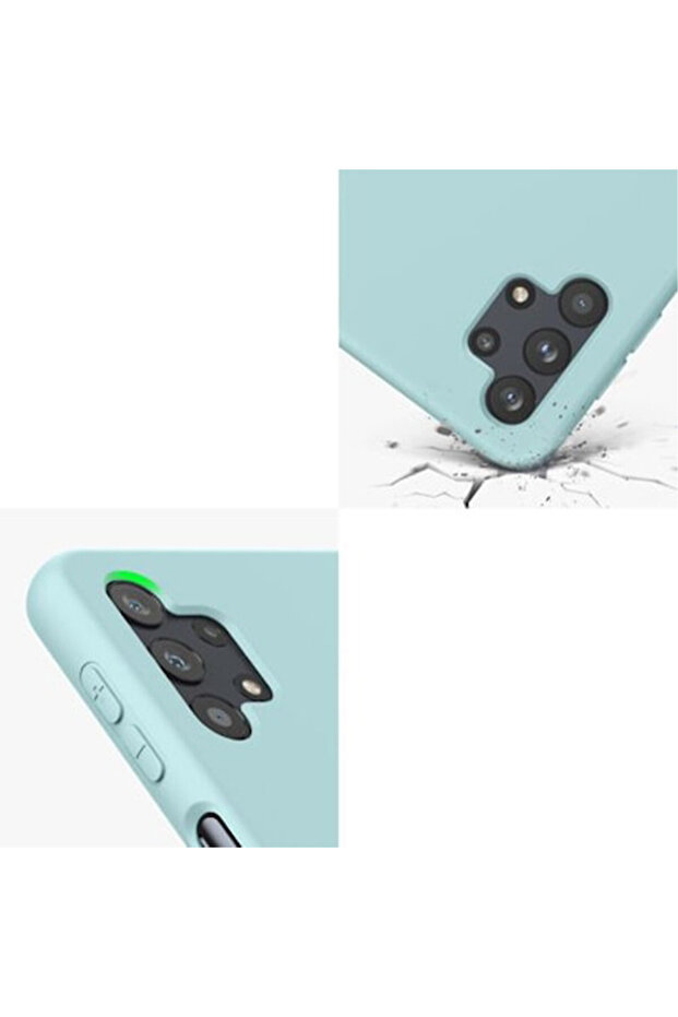 Silicone case for Samsung Galaxy A32, Microfiber, Mint Green - 5