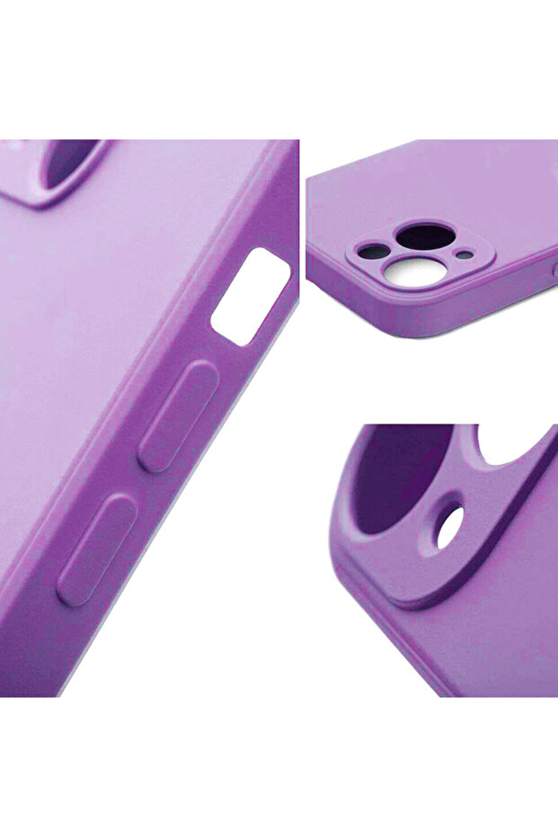 Silicone Case for Apple Iphone 14 Plus, Single Camera Ultra Safe, Microfiber Interior, Purple - 4