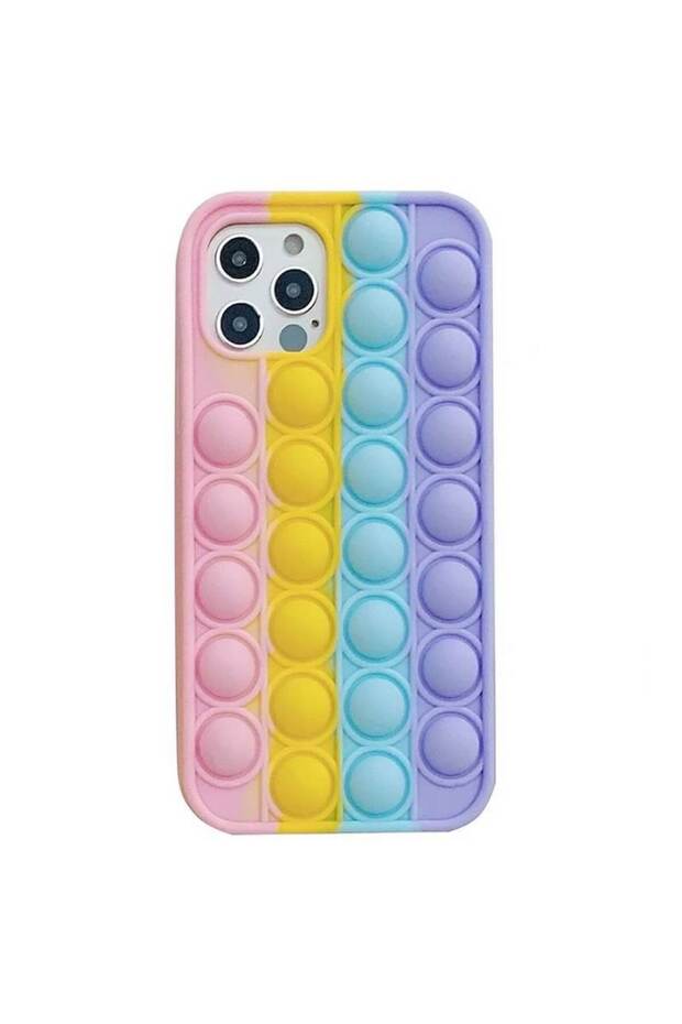 iPhone 11 Pro Compatible Case, Antistress and Interactive, Flexible Silicone, Multicolor - 1