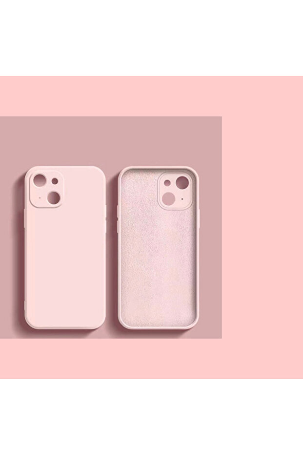 Silicone Case for Apple iPhone 14, Microfiber Interior, Pink - 5