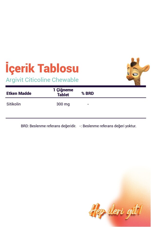 Citicoline Chewable Food Supplement Containing Citicoline 30 Tablets - 4