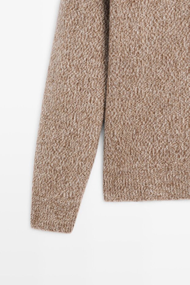 Yün karışımlı triko hırka - 3