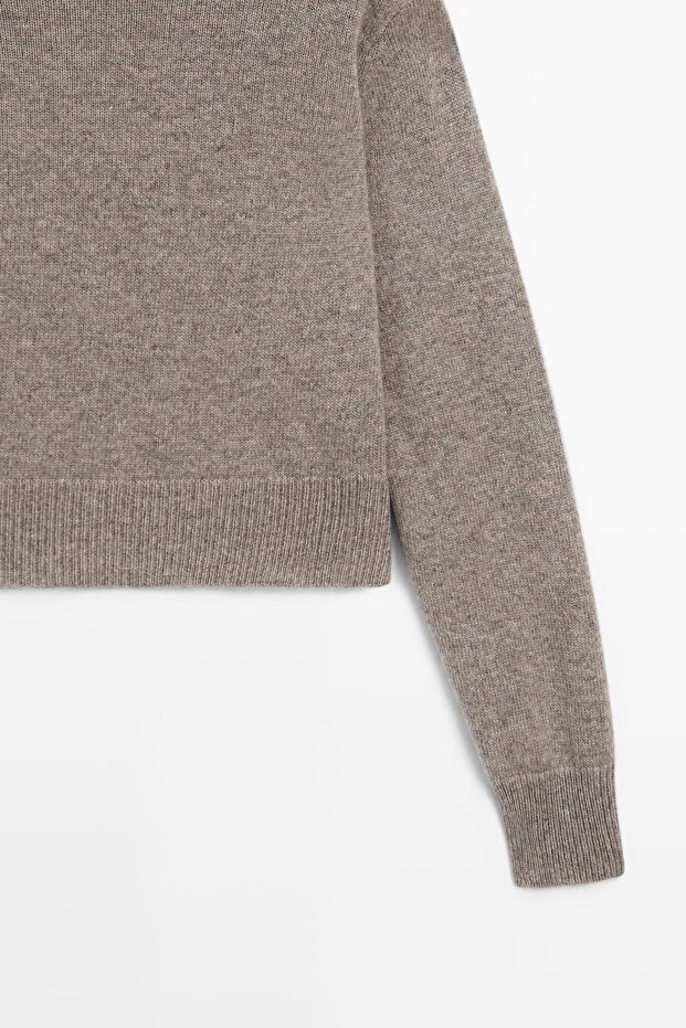 Kısa kaşmir triko kazak - 3