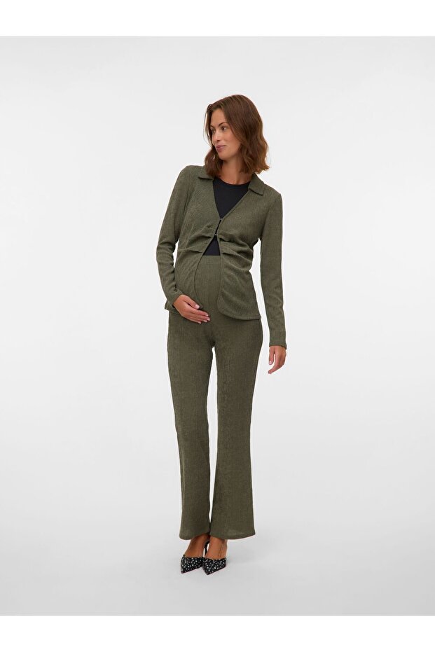 Bluse Normal geschnitten V-Ausschnitt Top - 4