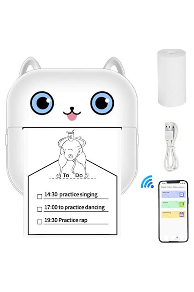 Mini portable printer, X15, Bluetooth, Tiny Print, iOS/Android compatible, thermal printer - 1