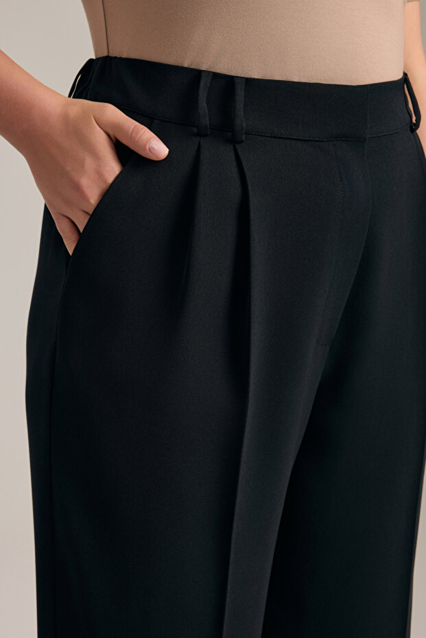 Dökümlü Bol Pantolon - 5