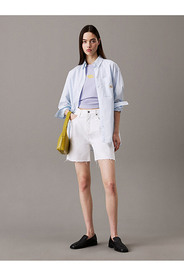 Kadın Denim Bermuda Şort - 5