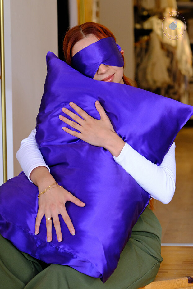 Mor Yastık Kılıfı - 1