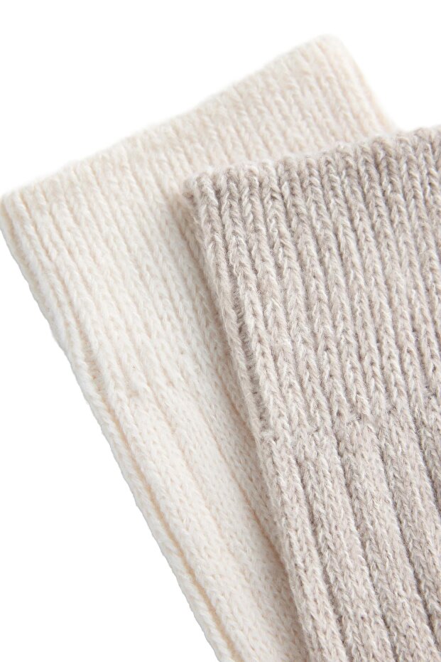 2 çift klasik fitilli çorap - 7