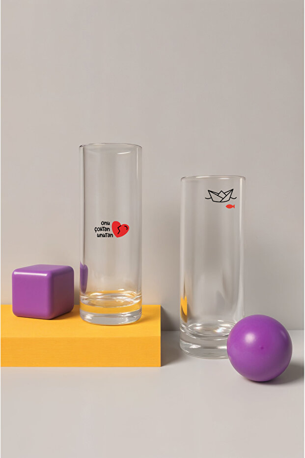 Sofradakiler - Onu Çoktan Unutan Rakı Bardağı Seti 2'li - 1