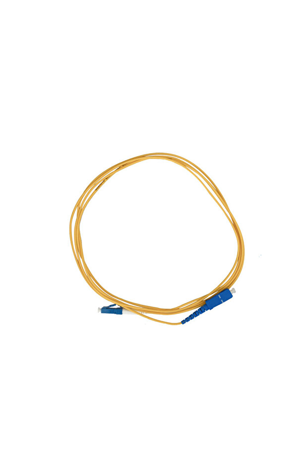 Fiber Optic Patch Cord SC/UPC to LC/UPC 2.0 | Simplex, Single Mode 9/125,UPC Polish | 2 Meter Cable - 1