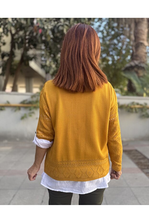 Gömlek Triko Takım Hardal - 4