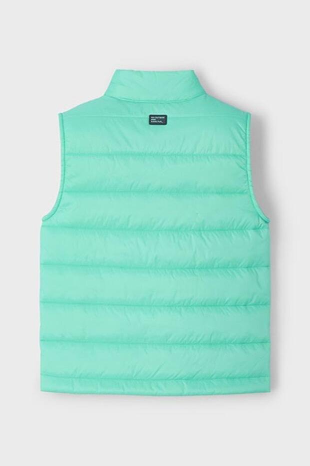 Boy 3-9 Years Old Transitional Thin Puffer Vest 3371 Mint - 3