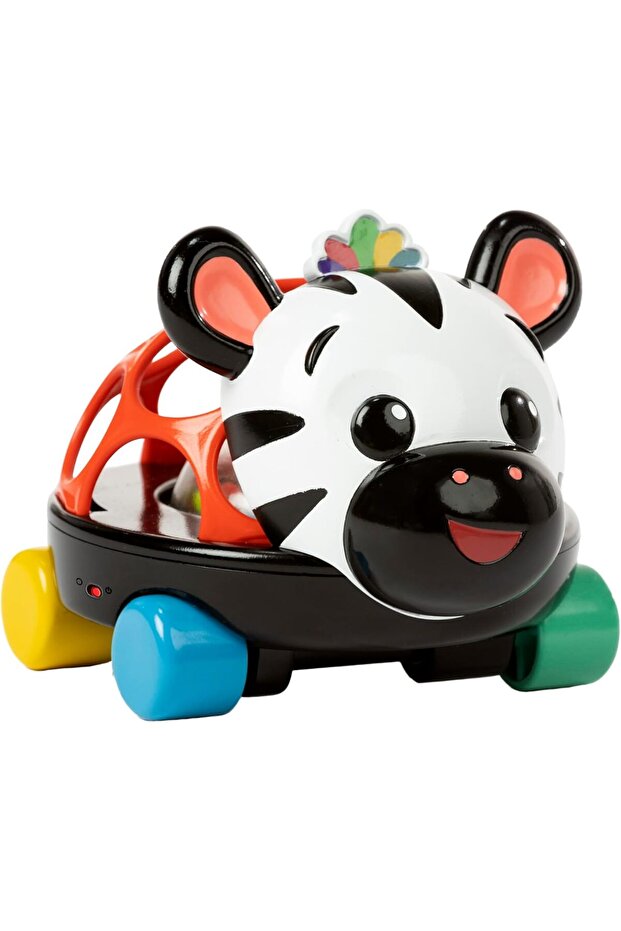 - Curious Car Zen Oball Toy Car & Rattle, Light Up, Ages 3 Months+, Zen The Zebra