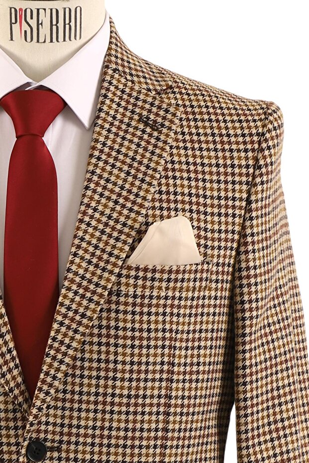 Erkek Tek Ceket Slim Fit - 4