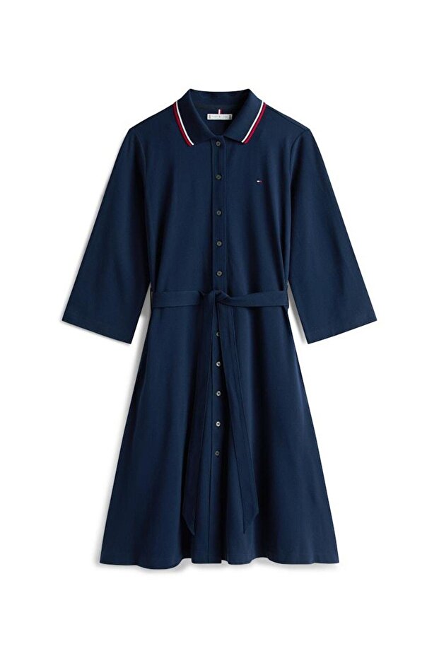 RWB BUTTONED SS POLO DRS 3/4 - 3