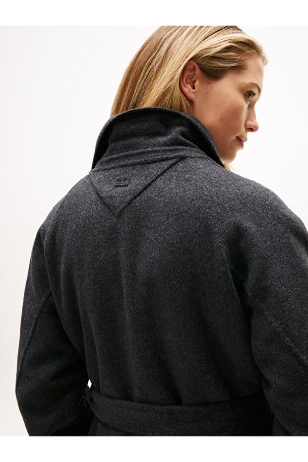 DF WOOL REG BELTED MAXI COAT - 4