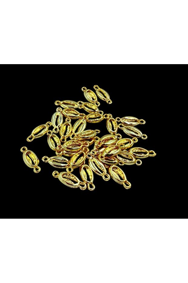 20 Pieces Gold Non-Tarnish Seashell Bracelet Anklet Findings Jewelry Making Spacer