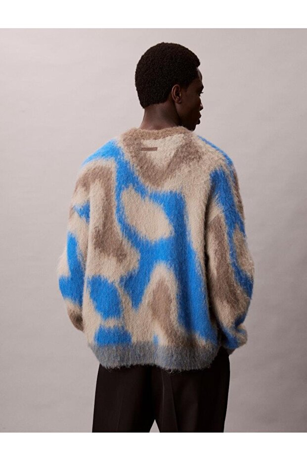 LS PATTERN BRUSHED ALPACA CREWNE - 4