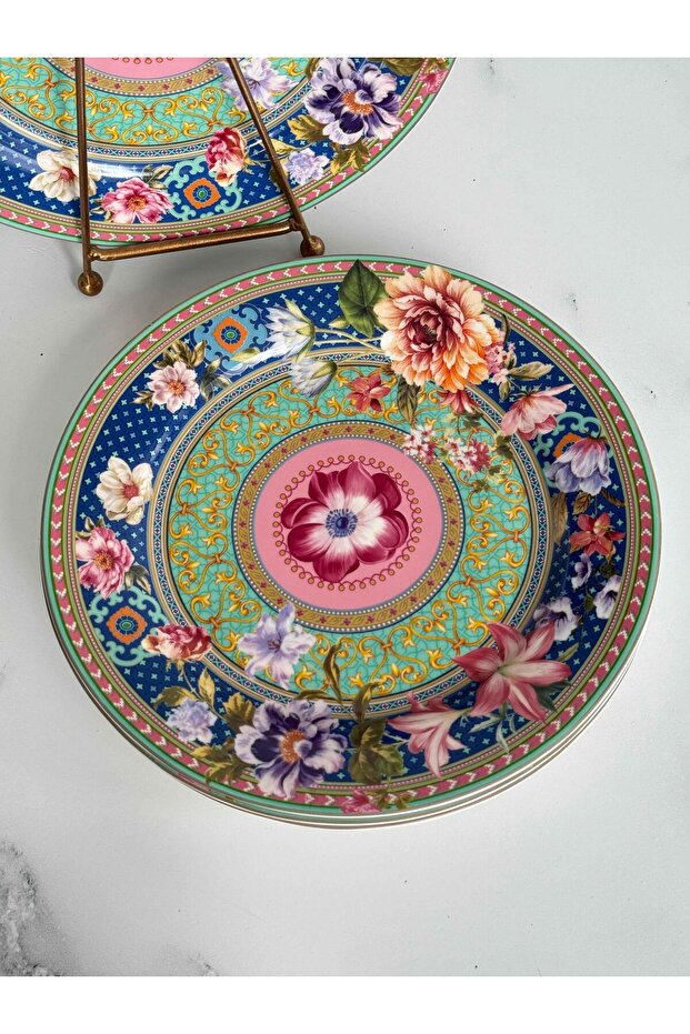Floral Servis Tabak 6'Lı - 3