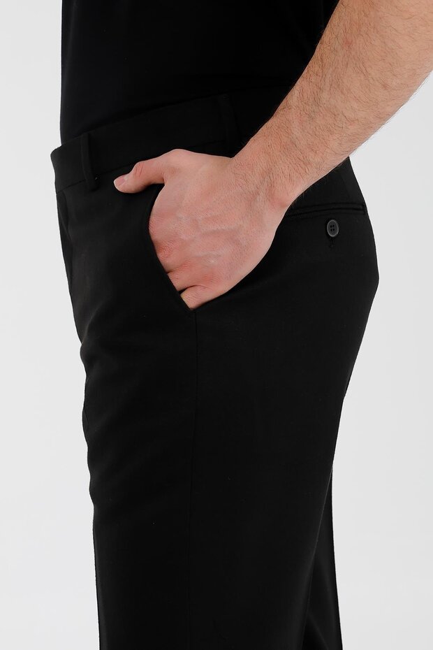 SİYAH Flanel Pantolon - 3