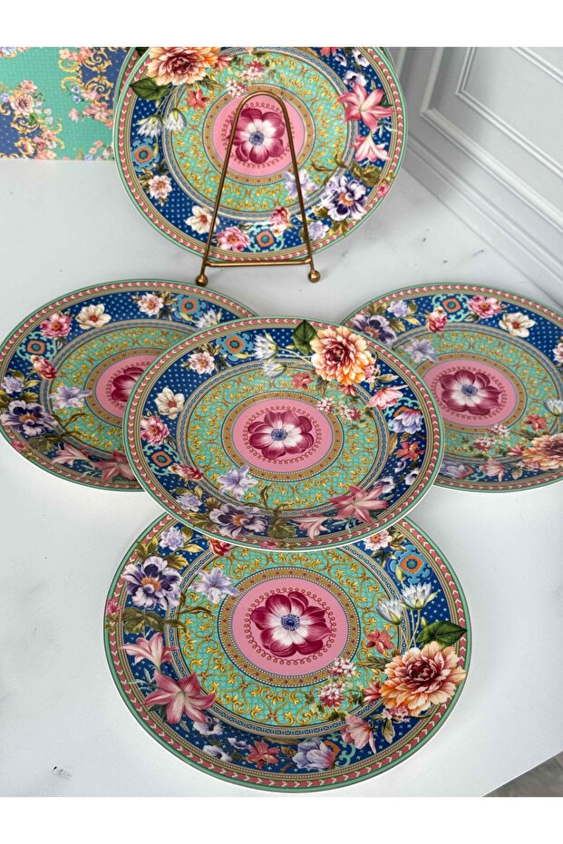 Floral Servis Tabak 6'Lı - 5