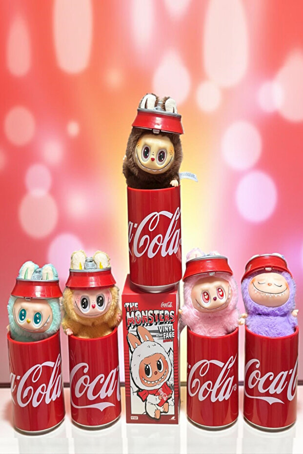 Labubu Özel Seri CoCo-CoLa Kutulu+Labubu Kolyeli Renkli 5. Nesil Kolyeli Süpriz 2'li Fırsat Paketi - 2