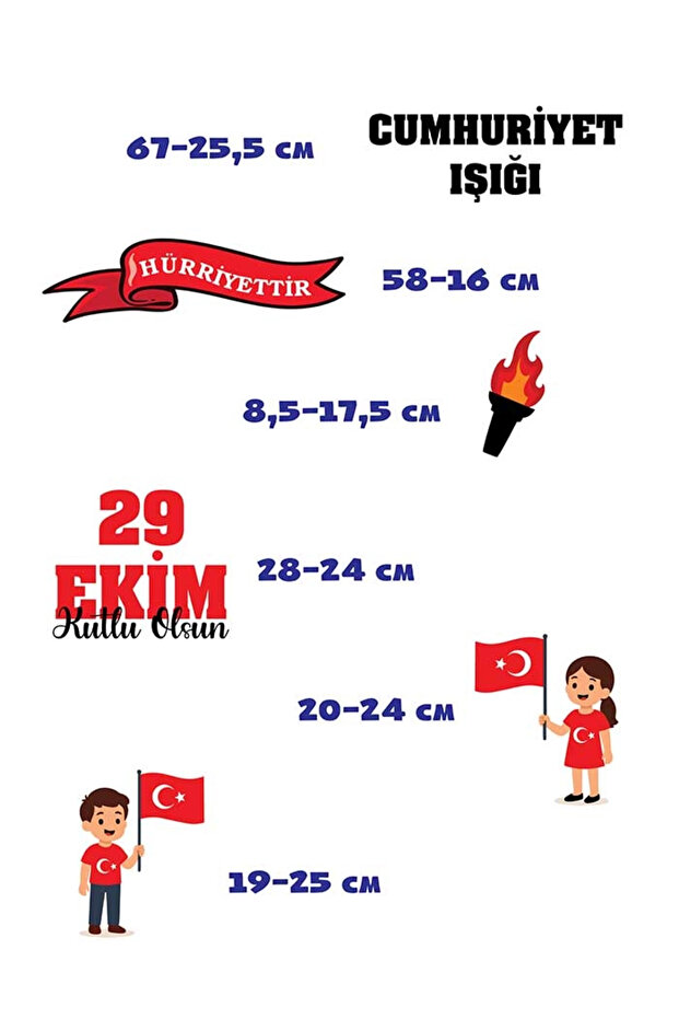 29 Ekim Kapı Süsleme Stickerları - 2