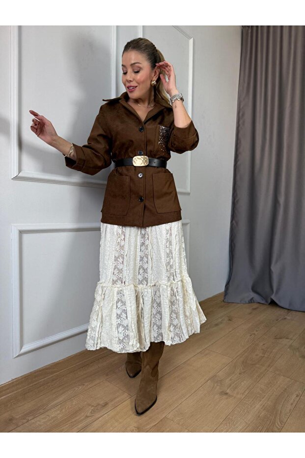 Taba Cep Taşlı Ceket - 4