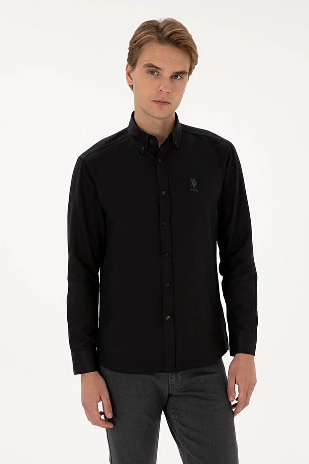 Goxreg025K Black Men's Shirt 2225434