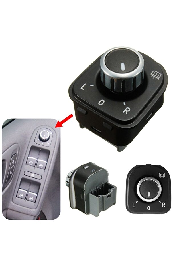 VW Mirror Button - - 3