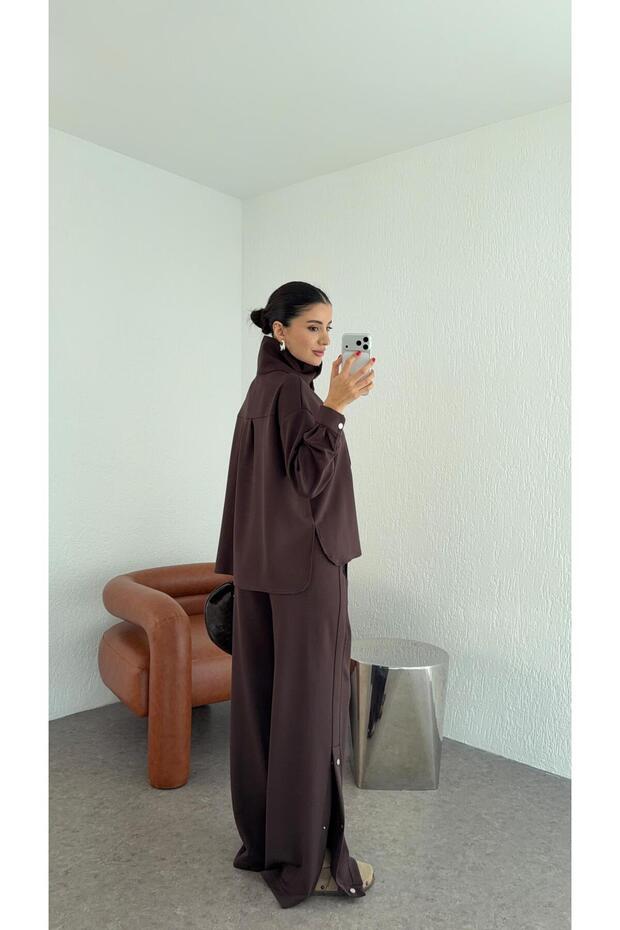 طقم مودال بني فاخر - 2