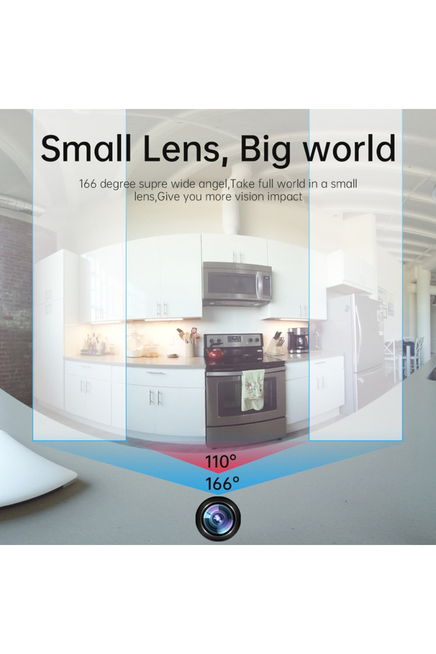4K IP Camera in Office Clock, Wi-Fi, with Motion Detection, Night Vision, App Control - 9